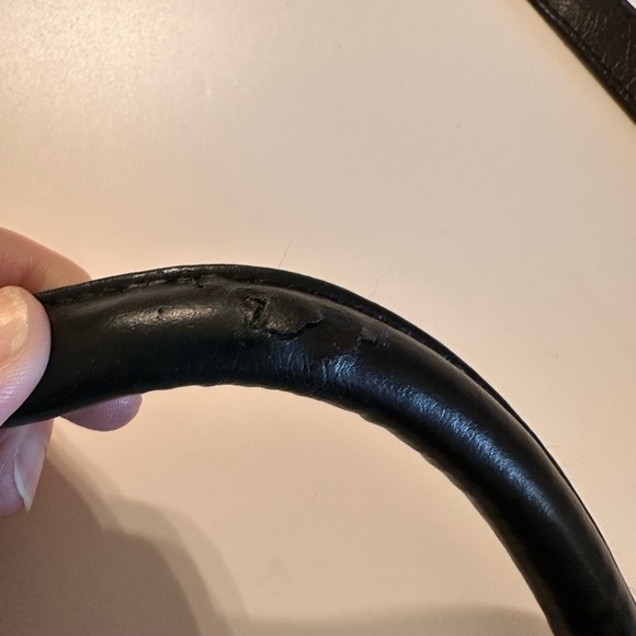 Attache Black Work Case With Shoulder Strap PVC Holds Smaller Laptop, Essentials - Picture 14 of 17